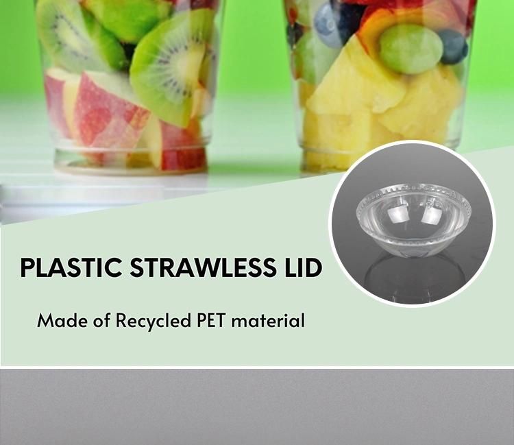 Disposable Plastic Tableware 92mm Diameter Pet Plastic Lid Hemispherical Transparent Custom for Drinking