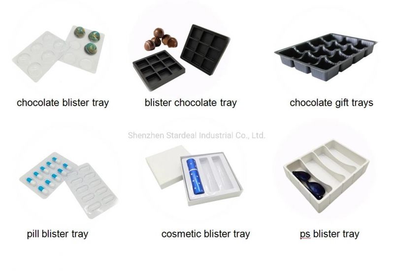 Custom Blister Components Packaging Vacuum Formed Plastic Trays