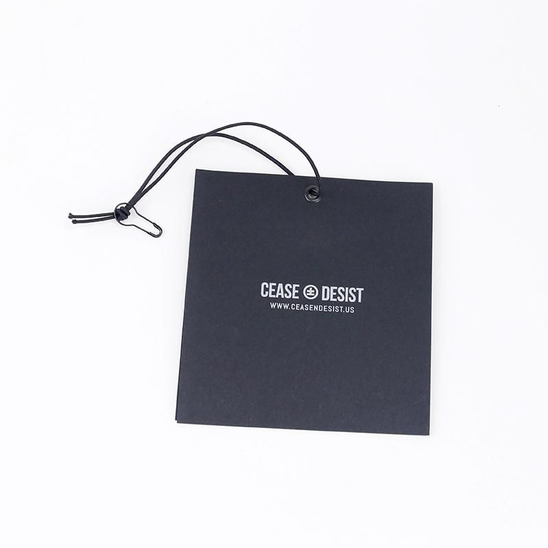 Custom Black Paper Hang Tag