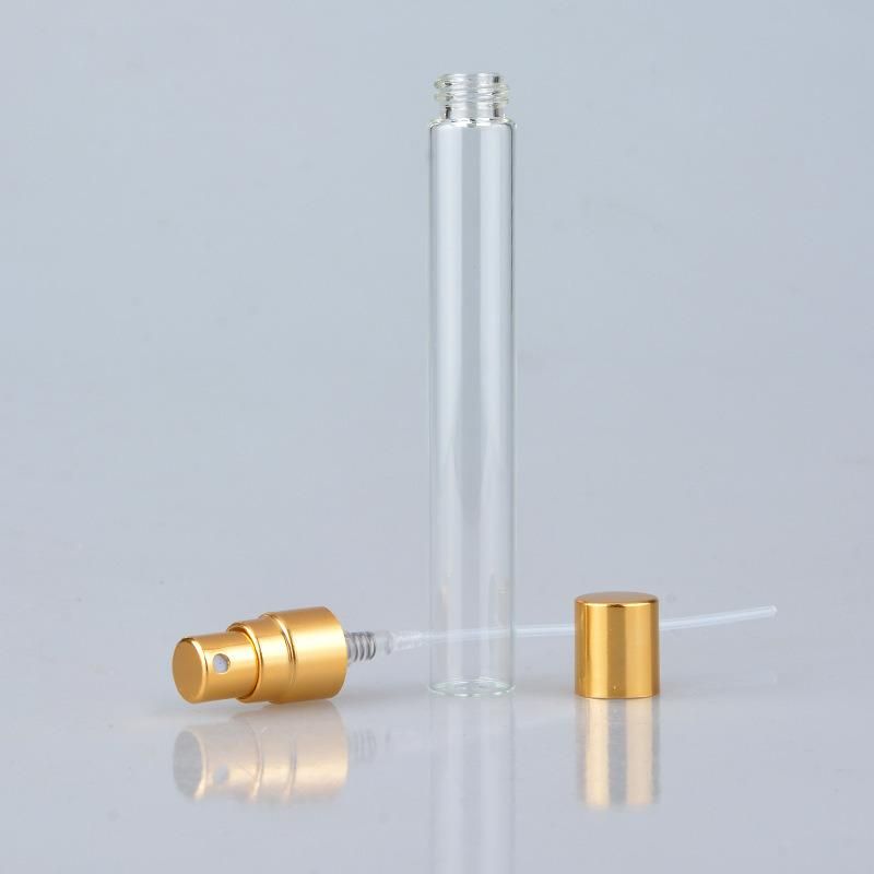 10ml Portable Glass Refillable Perfume Bottle with Aluminum Atomizer Empty Parfum Case for Traveler
