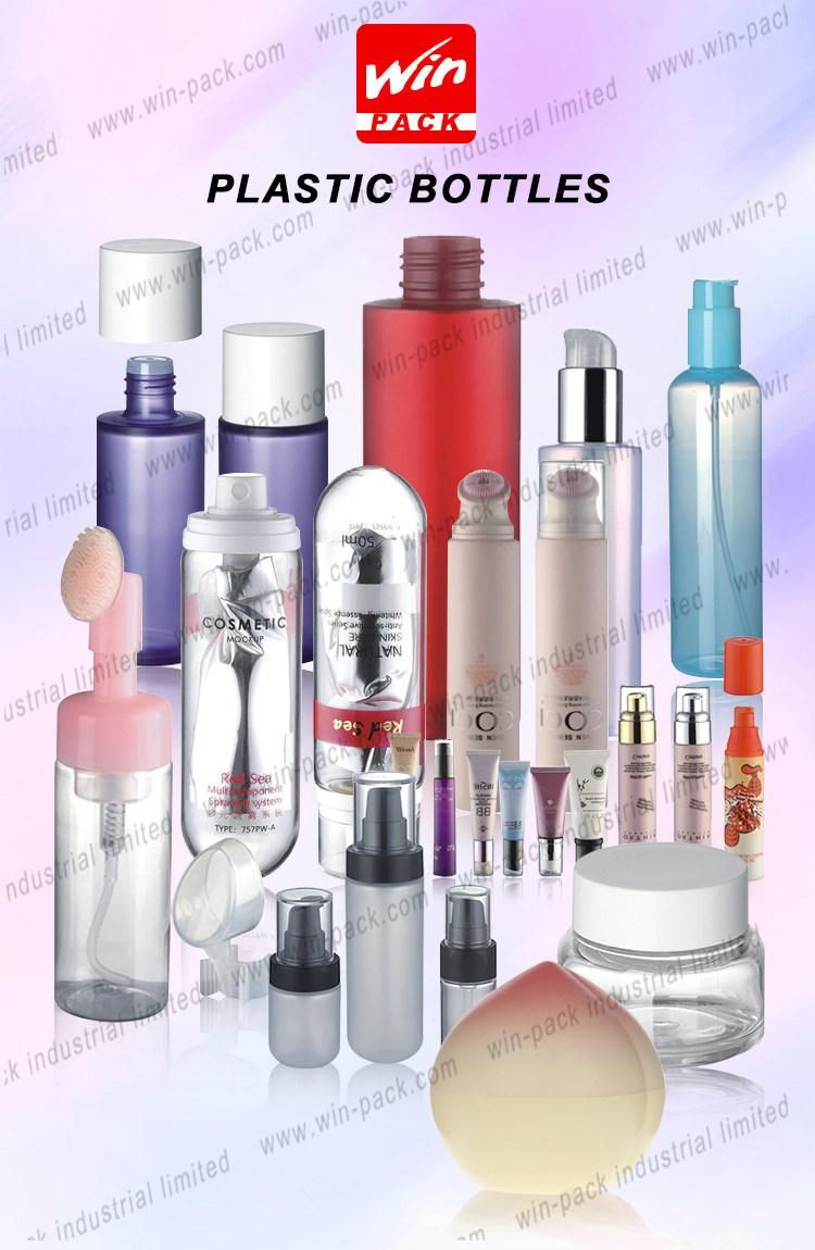 Recycled Plastic Cosmetic Packaging Hot Sale Plastic Bottle 30ml 50ml 180ml Plastic Tube Packaging Pump Bottle with Cap Hot Sale Products