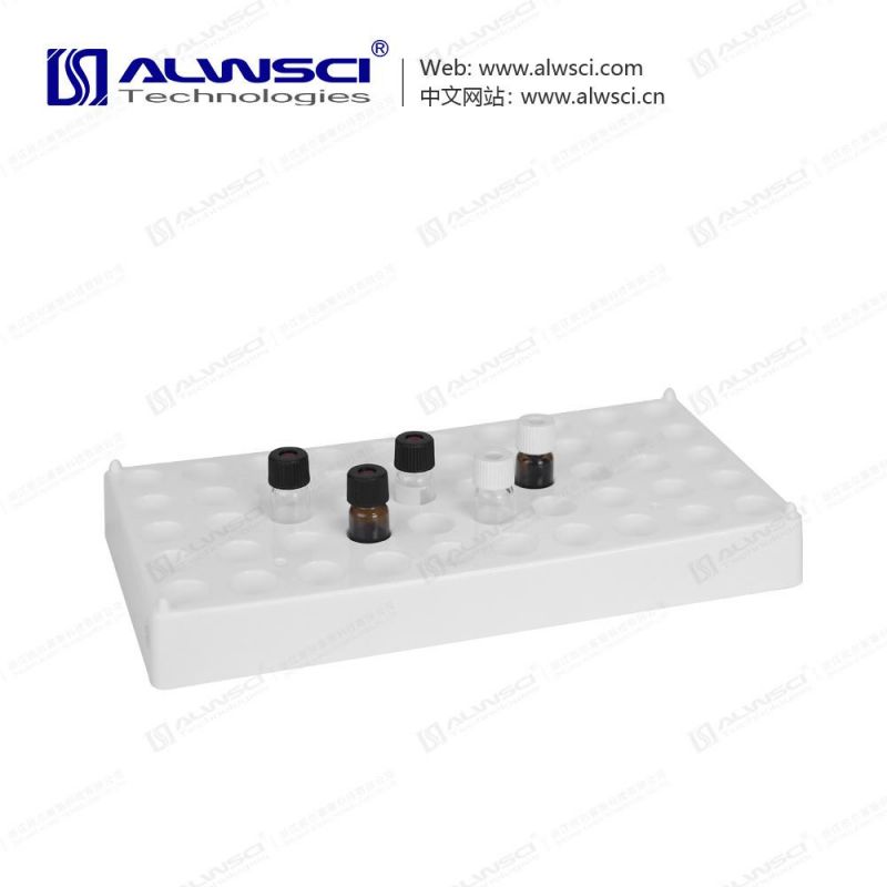 PP Vial Rack 50 Position for 2ml Vials White Color