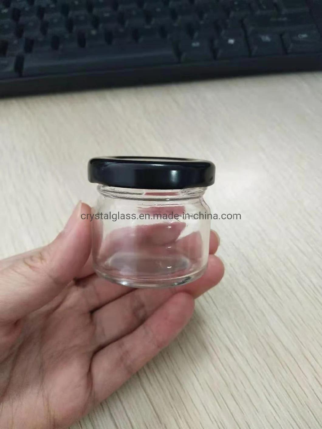 Mini Capacity 1oz 30ml Food Grade Packaging Glass Jar for Honey Jam Jelly Packing