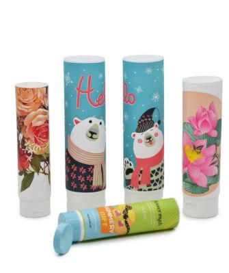 High Quality Empty Plastic Sample Cosmetic Soft Tube with Flip Caps for Facial Cleanser and Hand Cream