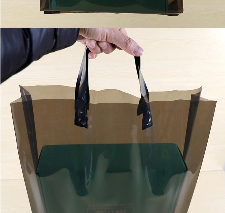 Customized Gift Hand Bag Apparel Garment Box Paper Colorfull Printed Ribbon Plastic Handbag