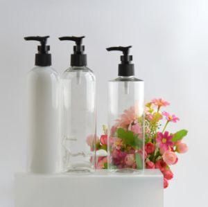 400ml Pet Plastic Round Shape Cosmetic Shower Gel Lotion Pump Spray Shampoo Bottle