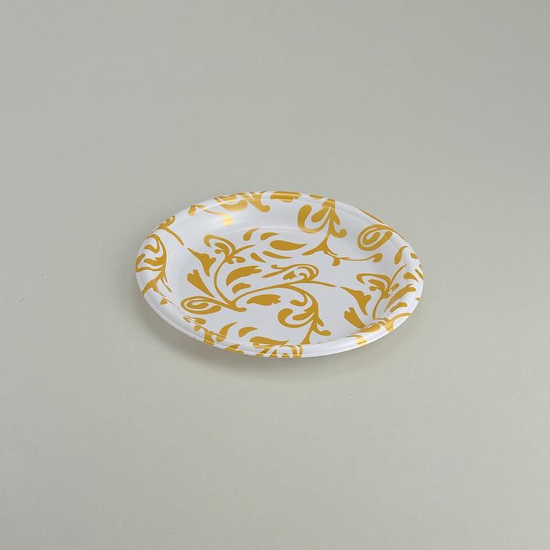 Easylife 7" (18cm) PS Printed Plastic Round Plate