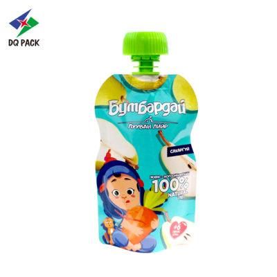 Juicy Fruit Baby Food Yogurt Packaging Plastic Drink Bag Packaging Stand up Pouch Plastic Doypack Bags with Special Design Spout