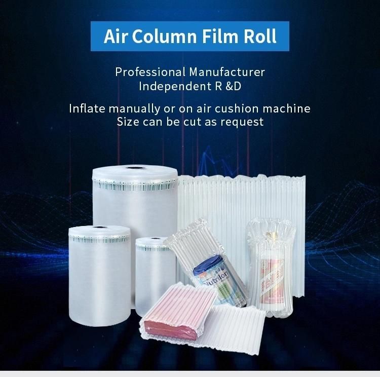 Cushion Film Packaging Roll Material Transparent Protective 80cm Width Air Column Wrap Roll