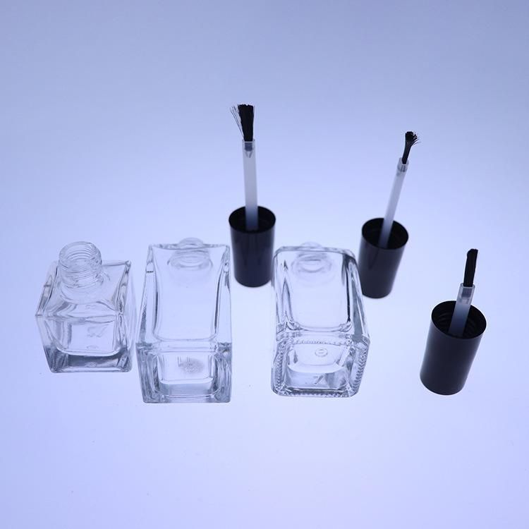5ml/10ml/15ml Transparent Glass Nail Polish Bottle Empty with Lid Brush Cosmetic Containers Nail Glass Bottles with Brush
