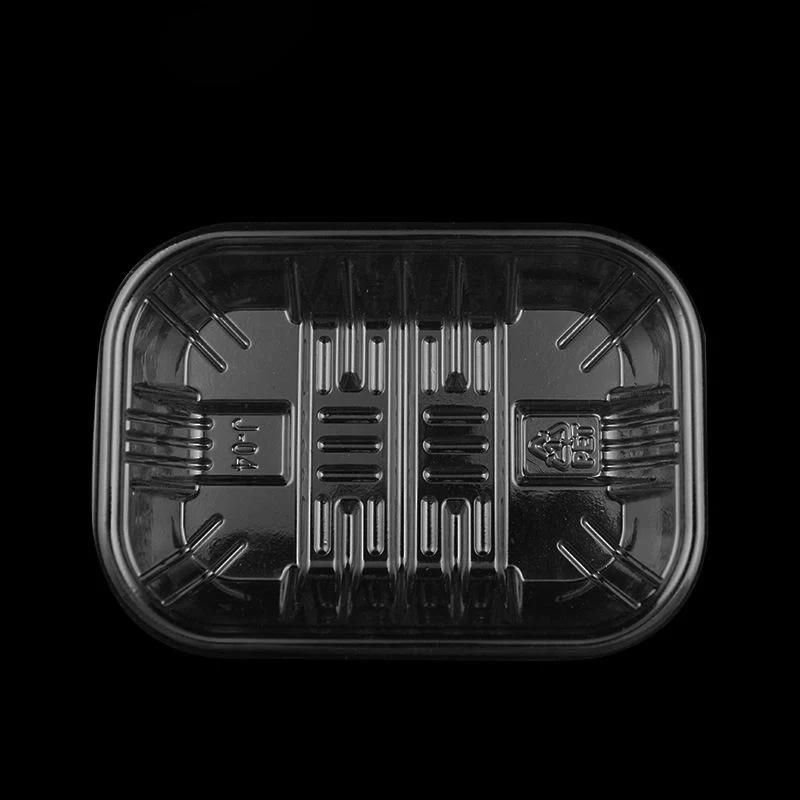 disposable eco-friendly meat or fruit fresh tray in supermarket