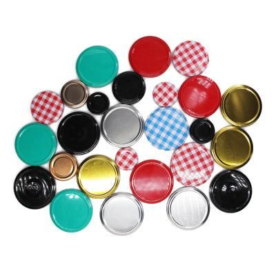 Factory Price 63mm 72mm 82mm Free Metal Bottle Cap Closures for Glass Storage Jar
