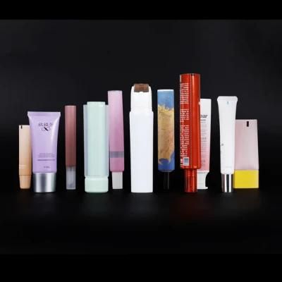 White Eco Empty Packaging Plastic Tube for Cosmetics Empty Tube Eye Cream Round Tubes