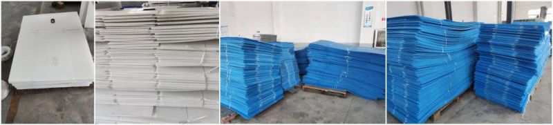 Blue Dust-Free Polypropylene Hollow Sheet Box PP Corrugated Plastic Container