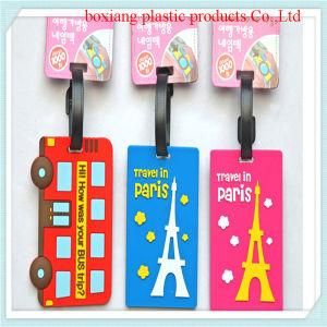 Embossed Airplane Lastic or PVC Luggage Tag for Traveling (bxpvc31)