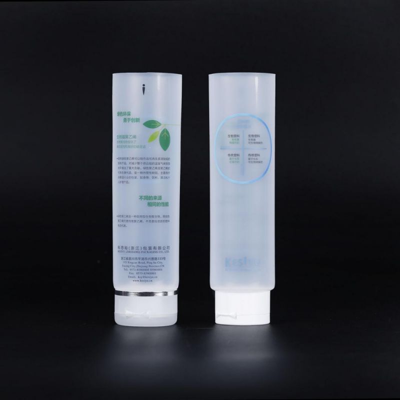 Custom Empty Eco Friendly Biobased Plastic PE Shampoo Tube Hand Cream Body Lotion Soft Cosmetic Packaging Squeeze Tube Toothpaste Tube