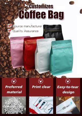 Reusable Food Pouch Stand up Zip Lock Kraft Paper Bags with Window