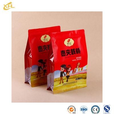 Xiaohuli Package China Standing Plastic Pouch Manufacturers 3 Side Seal Rice Packaging Bag for Snack Packaging