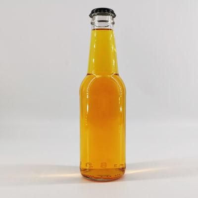 250ml 330ml 500ml Amber Clear Green Blue Color Glass Bottle with Crown Lid for Soda Water Beer Packaging