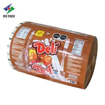 Q Pack Hot Sales Laminated Metalized Candy Biscuit Ice Cream, Dried Fruits Other Packaging Material Roll Film