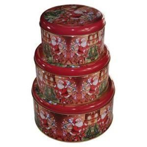 Metal Round Tea Tin Box with Cmyk Printing