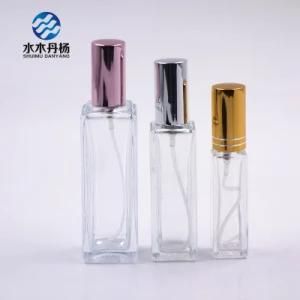 10ml 20ml 30ml Clear Square Empty Perfume Bottle Glass Bottle for Cosmetic