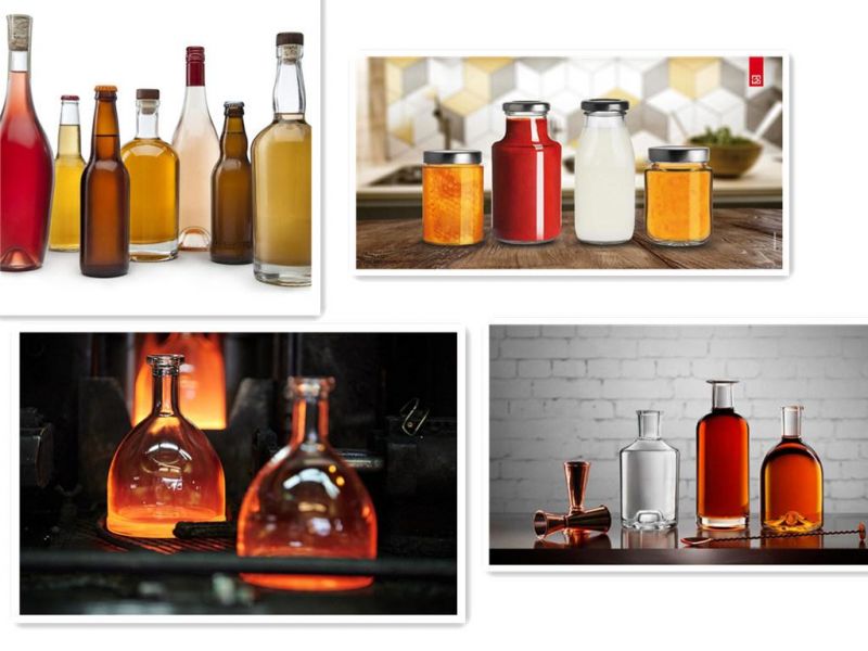 Customized Flask Liquor Bottle Wine Liquor Vodka Glass Bottles