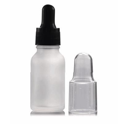 15ml Frosted Glass Bottle with Dropper for Cosmetic Package