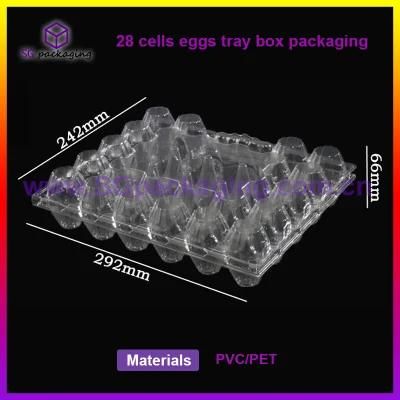 Customized 2/4/6/8/9/10/12/15/18/20/24/28/30 Wholesale 12 Cells Clear Eggs Food Storage Container Custom Plastic Egg Tray