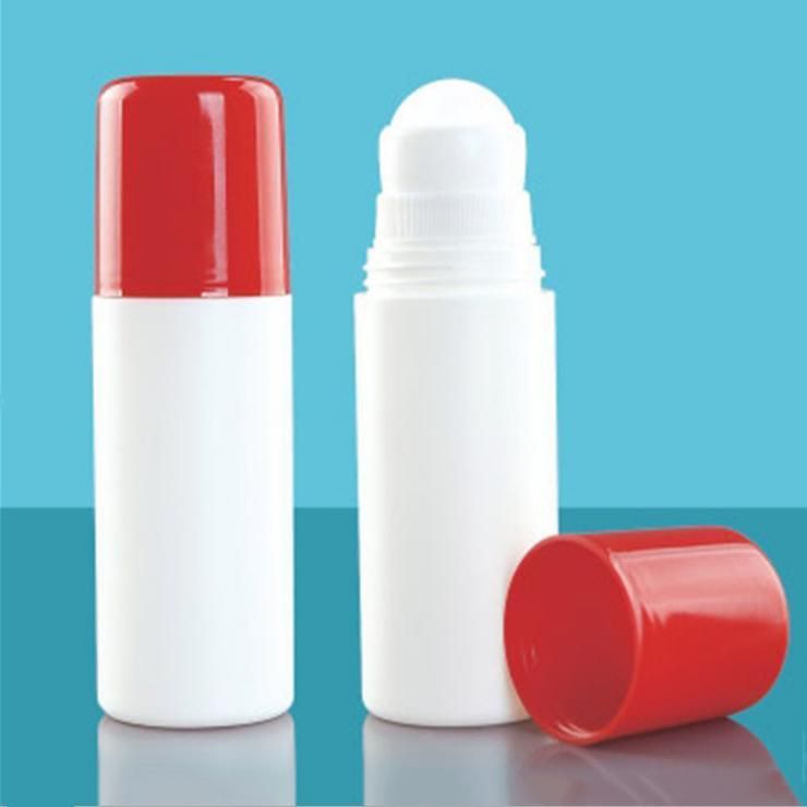 Customized Color 90ml Empty PE Plastic Deodorant Roll on Bottle