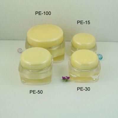 Square Shape 5g 15g 30g 50g 100g Morning &amp; Night Face Cream Cosmetic Jar