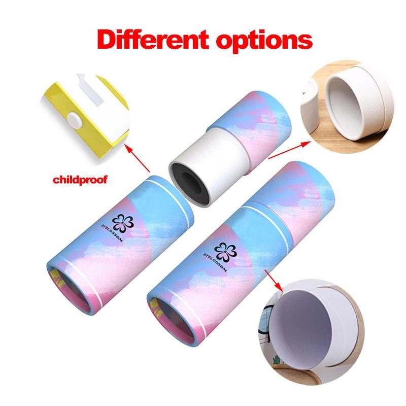 Biodegradable Child Proof Paper Tubes Packaging for Essential Oil Bottles
