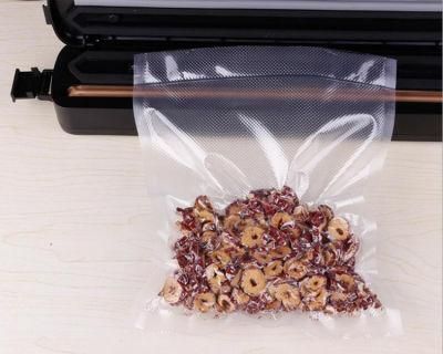 Custom Biodegradable Aluminum Foil Plastic Embossed Vacuum Storage Sealed Food Packing Bag for Meat Vegetables Bean and Fruits