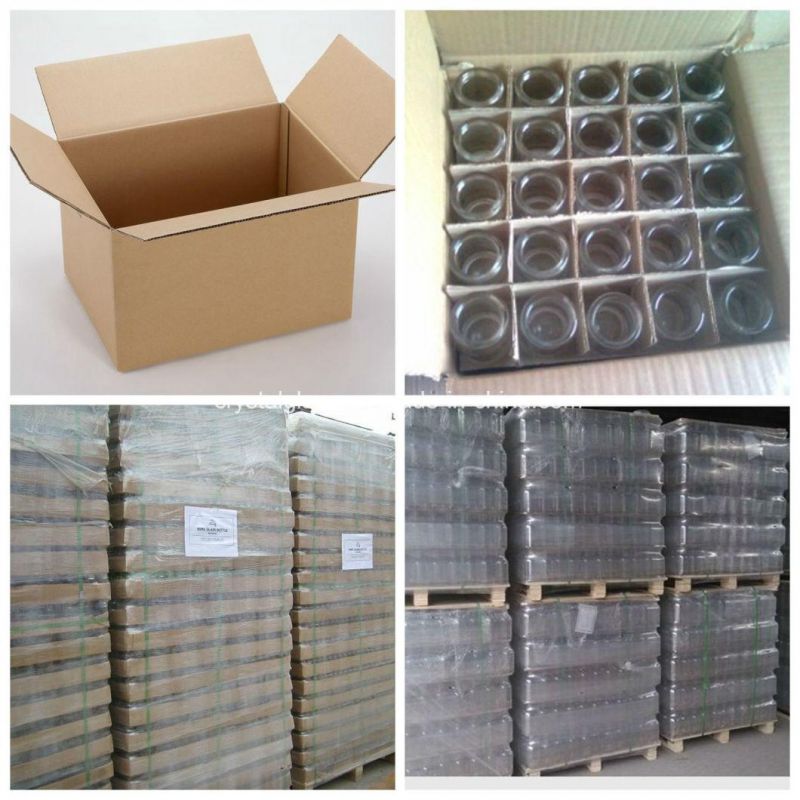 250ml 500ml 1000ml Clear Kombucha Round Glass Bottle Swing Top