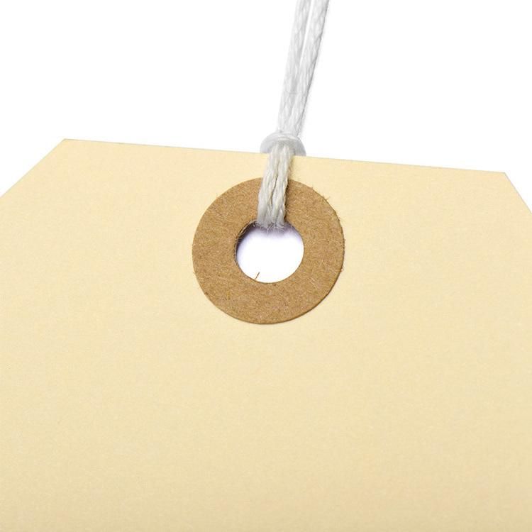 Custom Fabric Shipping Kraft Paper Manila Swing Hang Tags with String (MT5S-1)