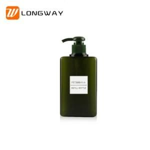 150ml Thick Wall Square Shape Plastic Empty Cosmetic Lotion Pump PETG Bottle