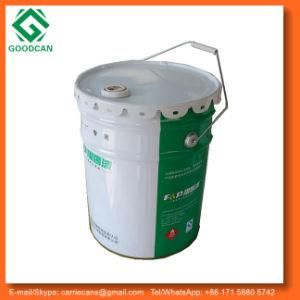 20L Metal Paint Bucket and Pail with Spout on Lid for Chemical
