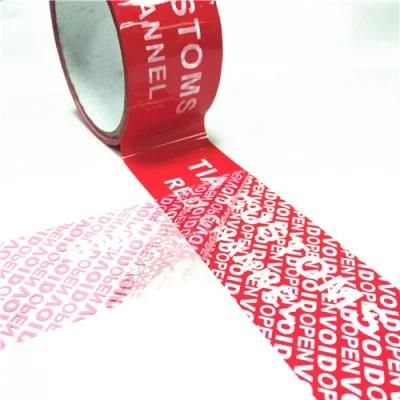 Custom Secure Seals Tamper Evident Tape Sealing Security Tape Tamper Evident Tape