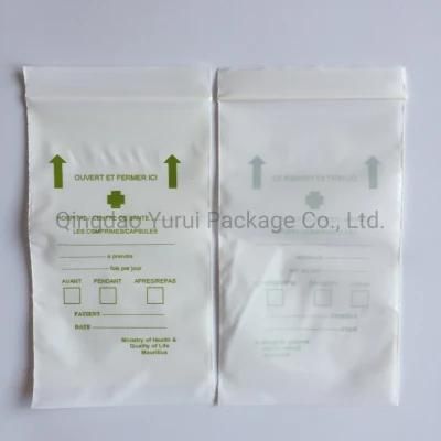 Cotton Swab Pill and Capsule Use Plastic Container Reusable Mark Available Mini Size LDPE Zip Lock Bag