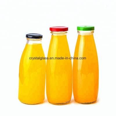 Custom Food Grade Milk Glass Bottle with Lid