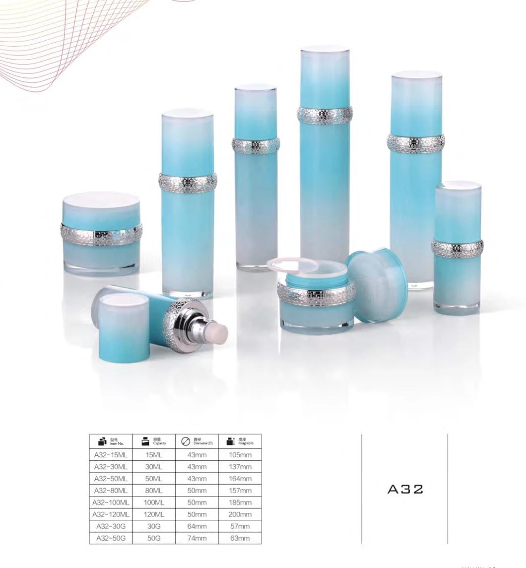 Top Level Cosmetic Pet Bottle Sprayer Bottle Plastic Bottle Have Stock Wholesale Cosmetic Container 15ml 30ml 50ml 60m Lelectroplated Silver Glass Bottle
