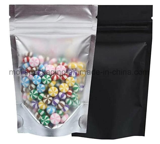 Hot Selling Plastic Bag/Stand up Sealing Bags Food Grade with Zipper and Tear Notches/Clear Windows