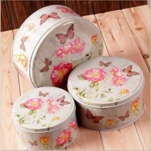 Cookies, Sweets, Tinplate Boxes Fashionable Floral Patterns