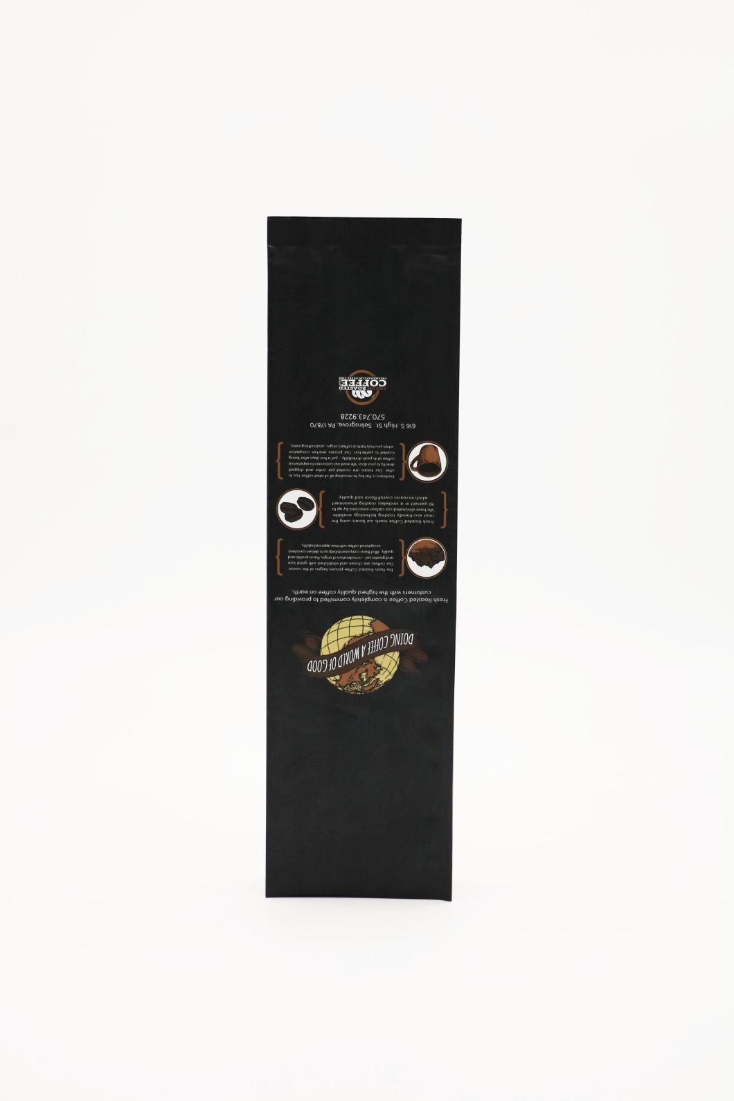 Wholesale 1 Kg Coffee Plastic Packing Printed Side Gusset Bags