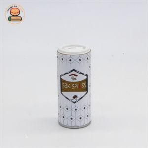Seasoning Canister Spice Salt Power Paper Tube with Plastic Shaker Screen
