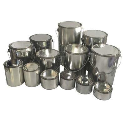 Metal Round Paint Can with Lever Lid Tin Can Manufacturer Wholesale