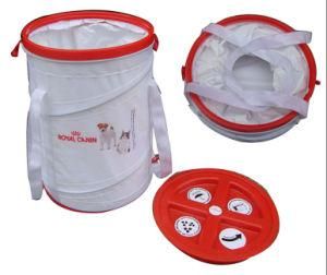 Foldable Collapsible Pop up Pet Food Bin with PVC FDA Reach