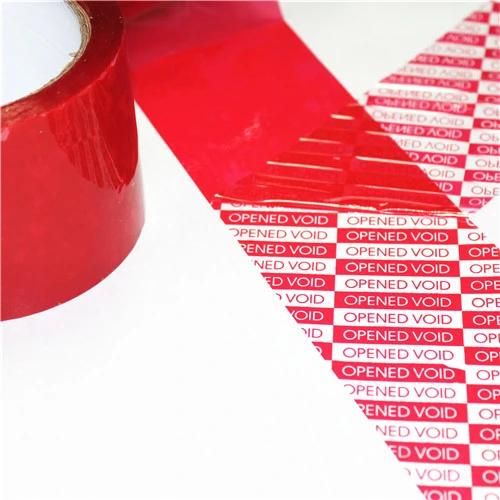 Yellow Tamper Evident Security Sealing Tape Warranty Void Sealing Tape Anti-Counterfeit Tape
