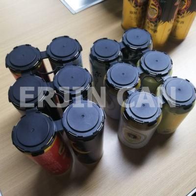 Black Six Pack Beer Handle for 330ml Can