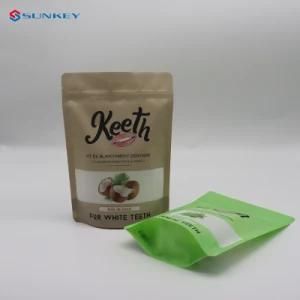 Custom Heat Sealed Stand up Mylar Zipper Doypack Food Packaging Kraft Paper Ziplock Bag with Window